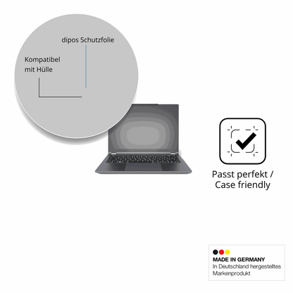 Schutzfolie mit optimaler Passform, zur Verwendung mit Hüllen geeignet