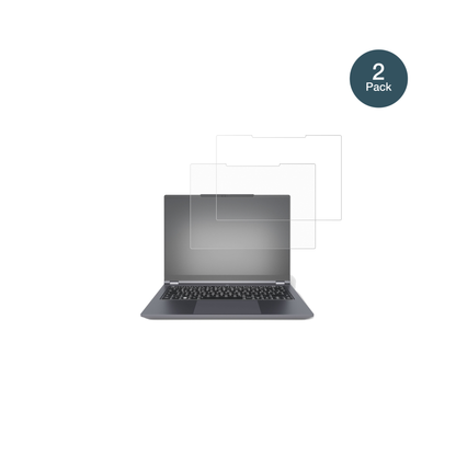 tuxedoinfinitybook pro 14 gen 10 mit aufgebrachter dipos Panzerfolie, die lästige Fingerabdrücke minimiert
