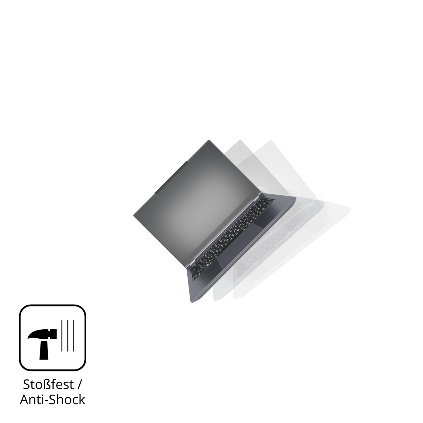 Schutz gegen Kratzer auf dem tuxedoinfinitybook pro 14 gen 10 Glas durch Schlüssel, Stöße gegen die Tischkante oder Stürze