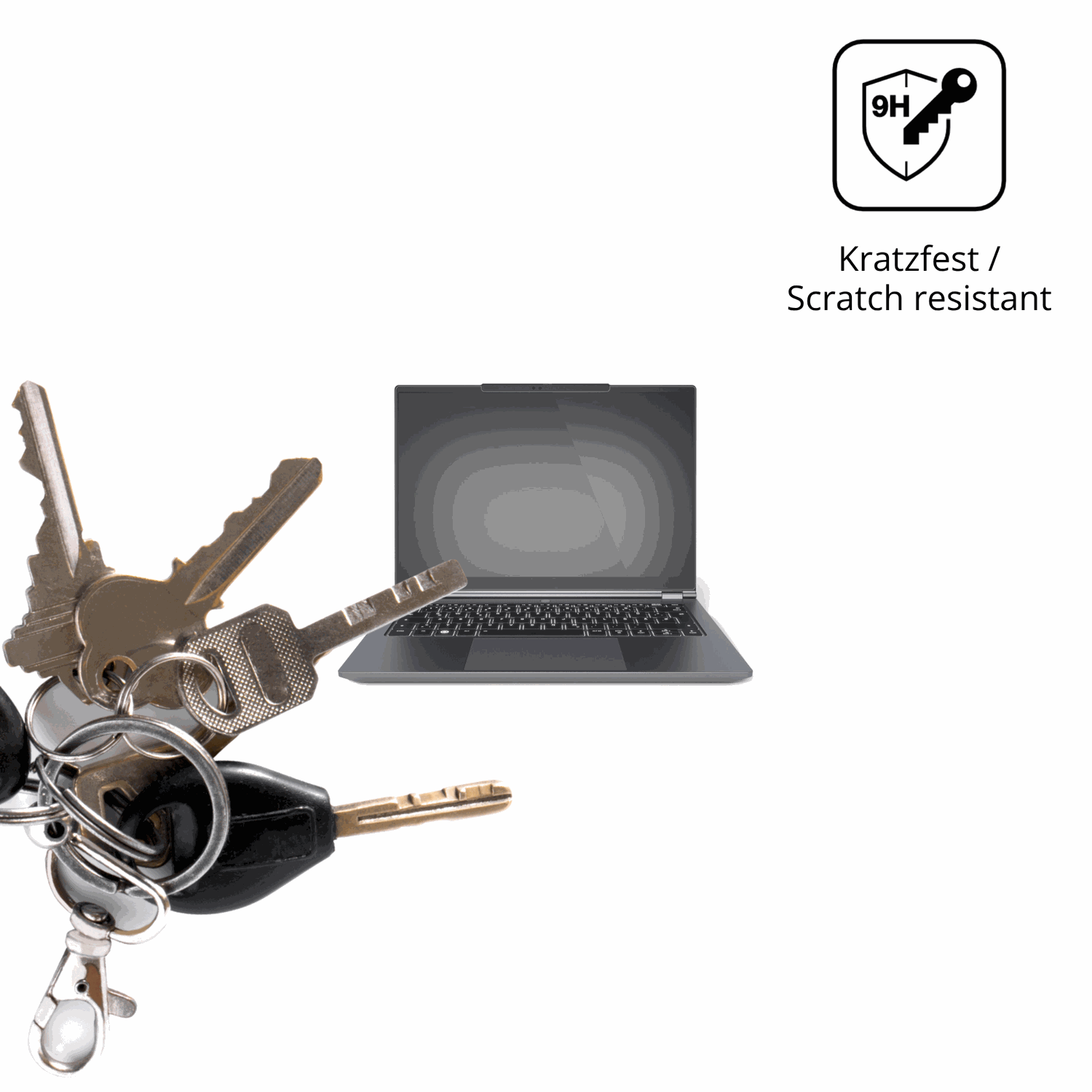 dipos Displayschutz für tuxedoinfinitybook pro 14 gen 10, transparente Oberfläche, perfekte Passform auch für die Rundungen