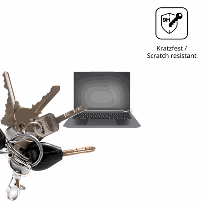 dipos Displayschutz für tuxedoinfinitybook pro 14 gen 10, transparente Oberfläche, perfekte Passform auch für die Rundungen