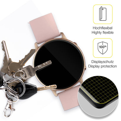 dipos Displayschutz für Tuyoma Smartwatch LW36, transparente Oberfläche, geringe Dicke und perfekte Passform