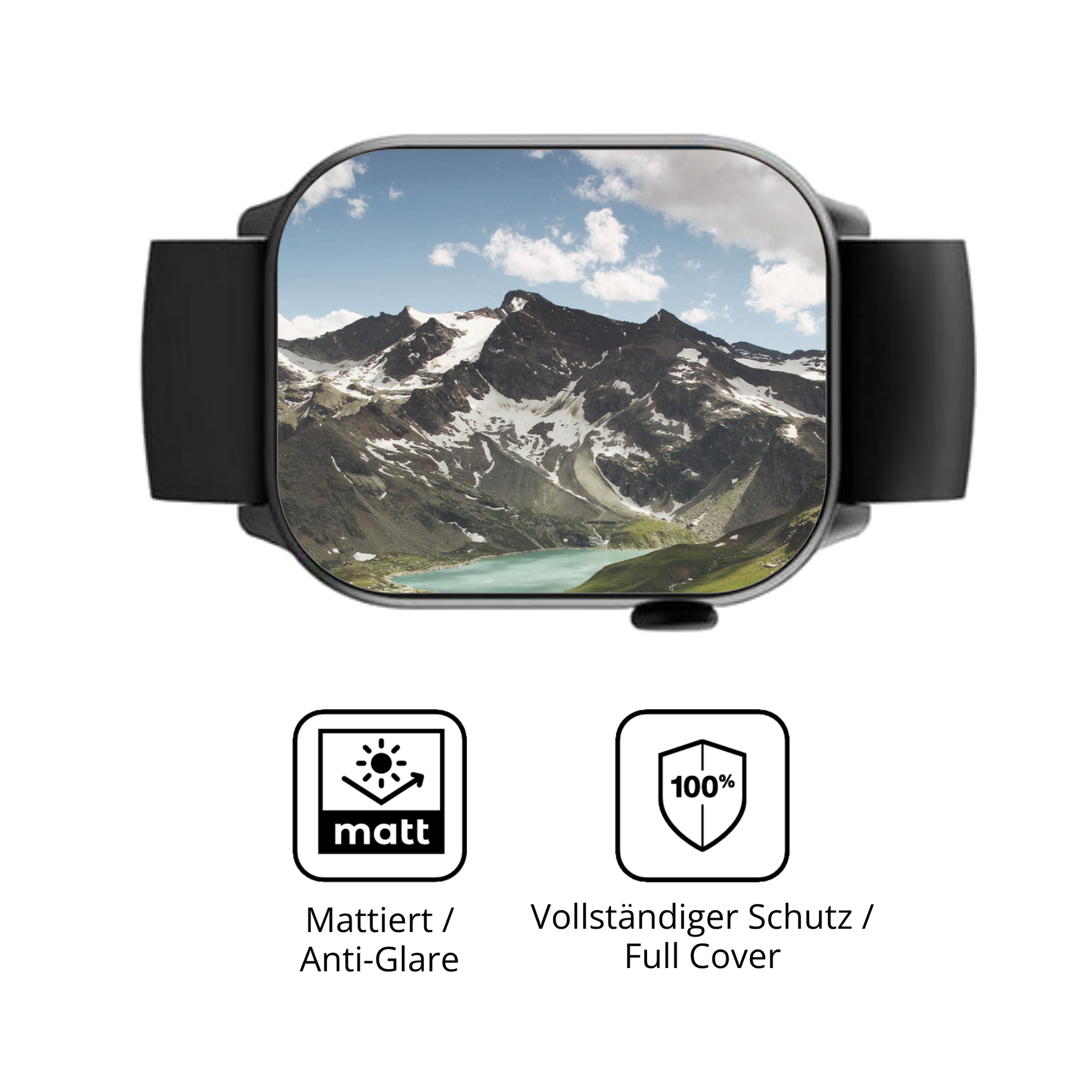 Flexible TPU-Folie passend zugeschnitten für Uaue Y88 1.96 Zoll, vollständige Abdeckung