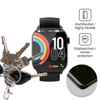 dipos Displayschutz für Uaue Y88 1.96 Zoll, transparente Oberfläche, geringe Dicke und perfekte Passform