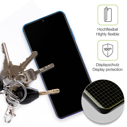 dipos Displayschutz für Ulefone Note 12P, transparente Oberfläche, perfekte Passform auch für die Rundungen