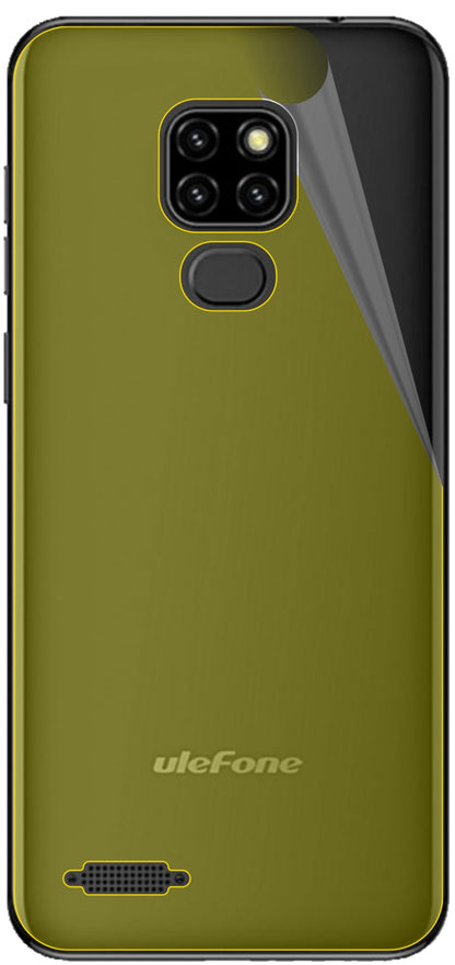 dipos Displayschutz für Ulefone Note 7P Rückseite, transparente Oberfläche, geringe Dicke und perfekte Passform