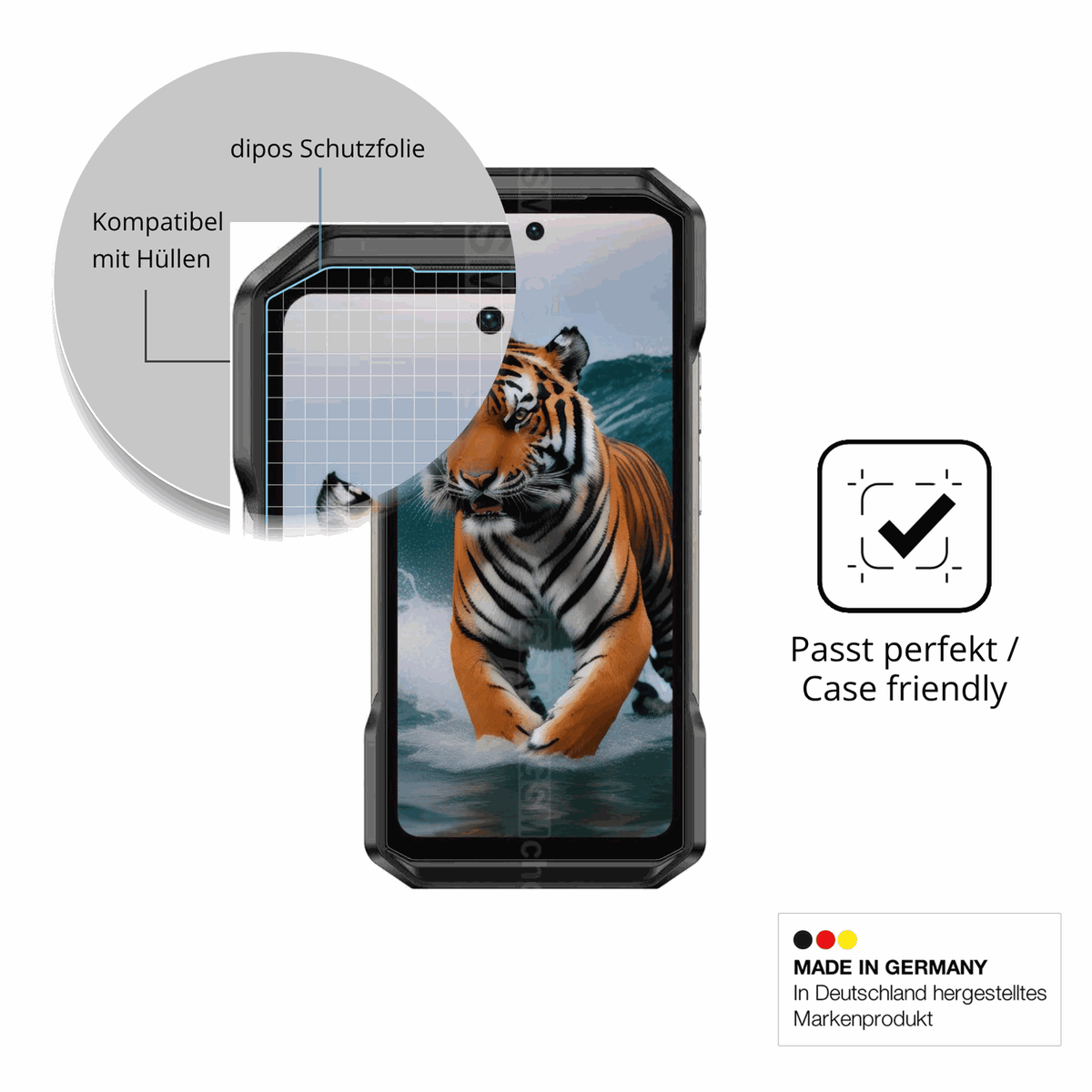 4x Screen Protector for Ulefone Armor 27T+ Protection Crystal Clear dipos