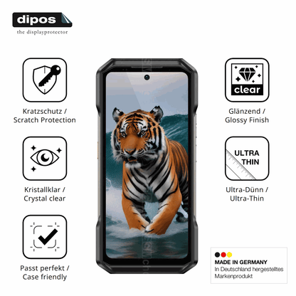 4x Screen Protector for Ulefone Armor 27T+ Protection Crystal Clear dipos