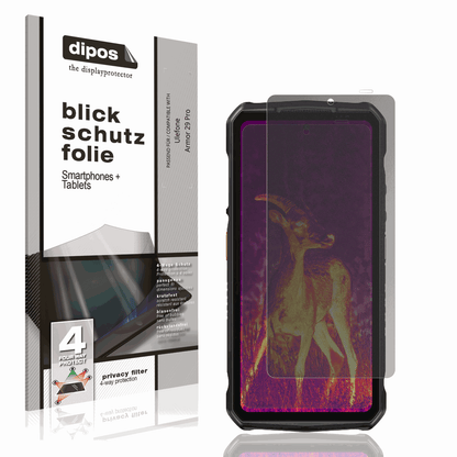 Blickschutzfolie für Ulefone Armor 29 Pro matt Schutzfolie Privacy