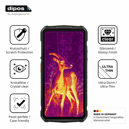 4x Schutzfolie klar für Ulefone Armor 29 Pro Display-Schutzfolie
