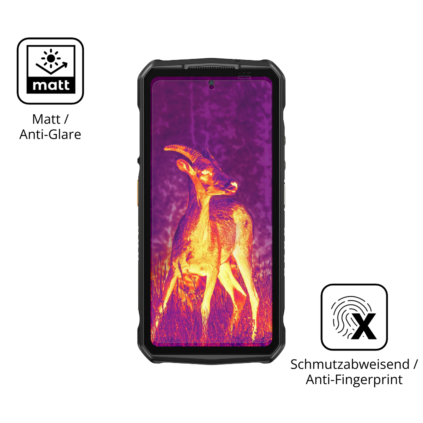 2x 9H Schutzfolie matt für Ulefone Armor 29 Pro Panzerfolie