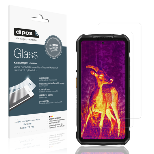 2x 9H Schutzfolie für Ulefone Armor 29 Pro Panzerfolie