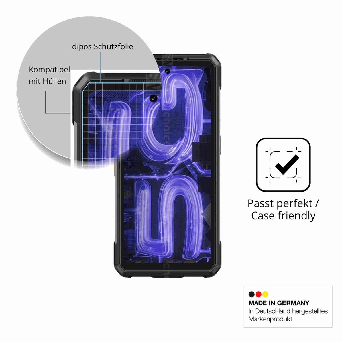 4x Screen Protector for Ulefone Armor 34 Pro+ Protection Crystal Clear dipos