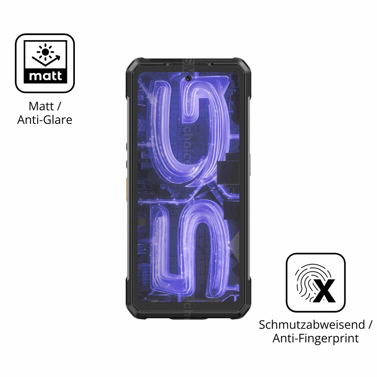 2x Screen Protector for Ulefone Armor 34 Pro+ matte Flexible Glass 9H dipos