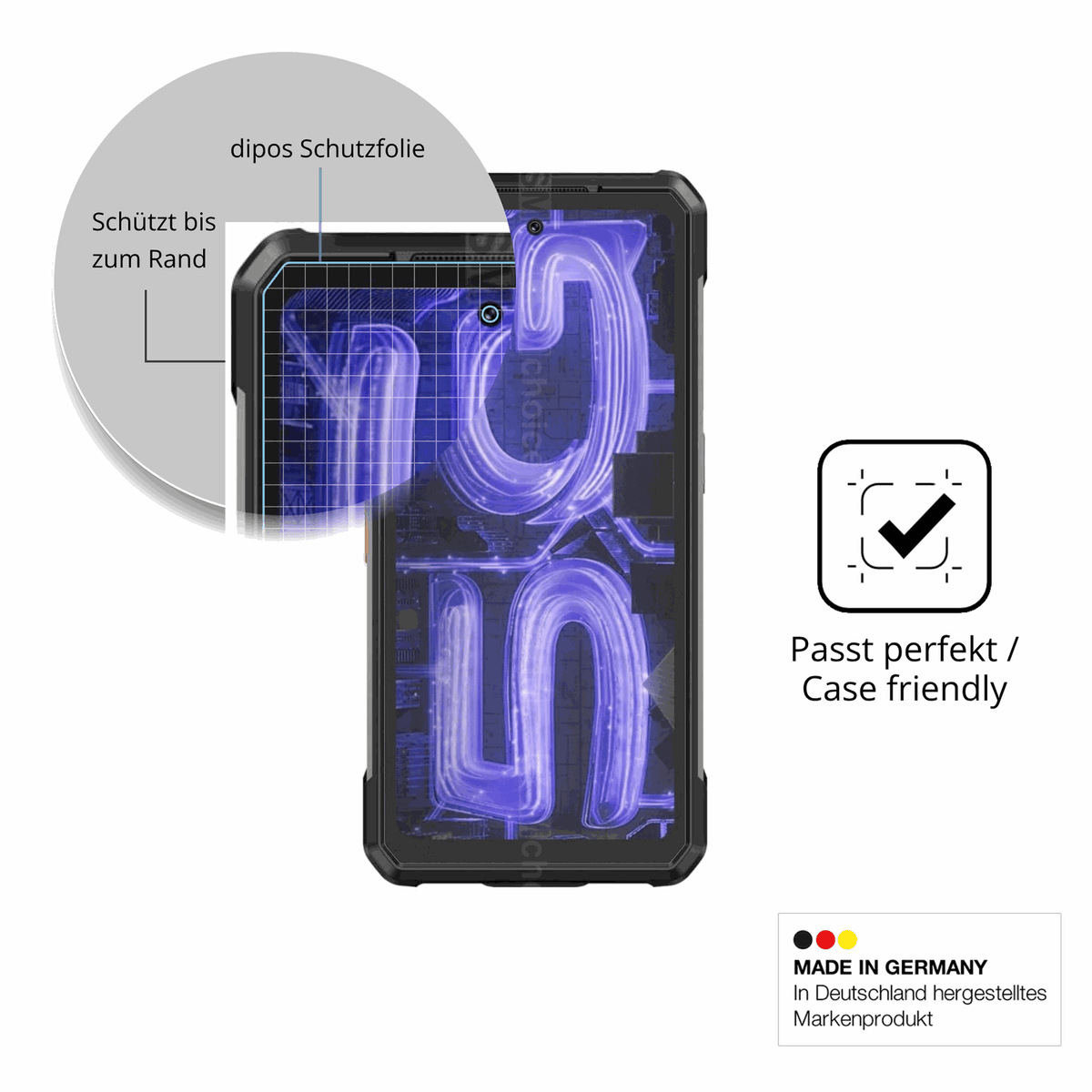 2x Screen Protector for Ulefone Armor 34 Pro+ matte Flexible Glass 9H dipos
