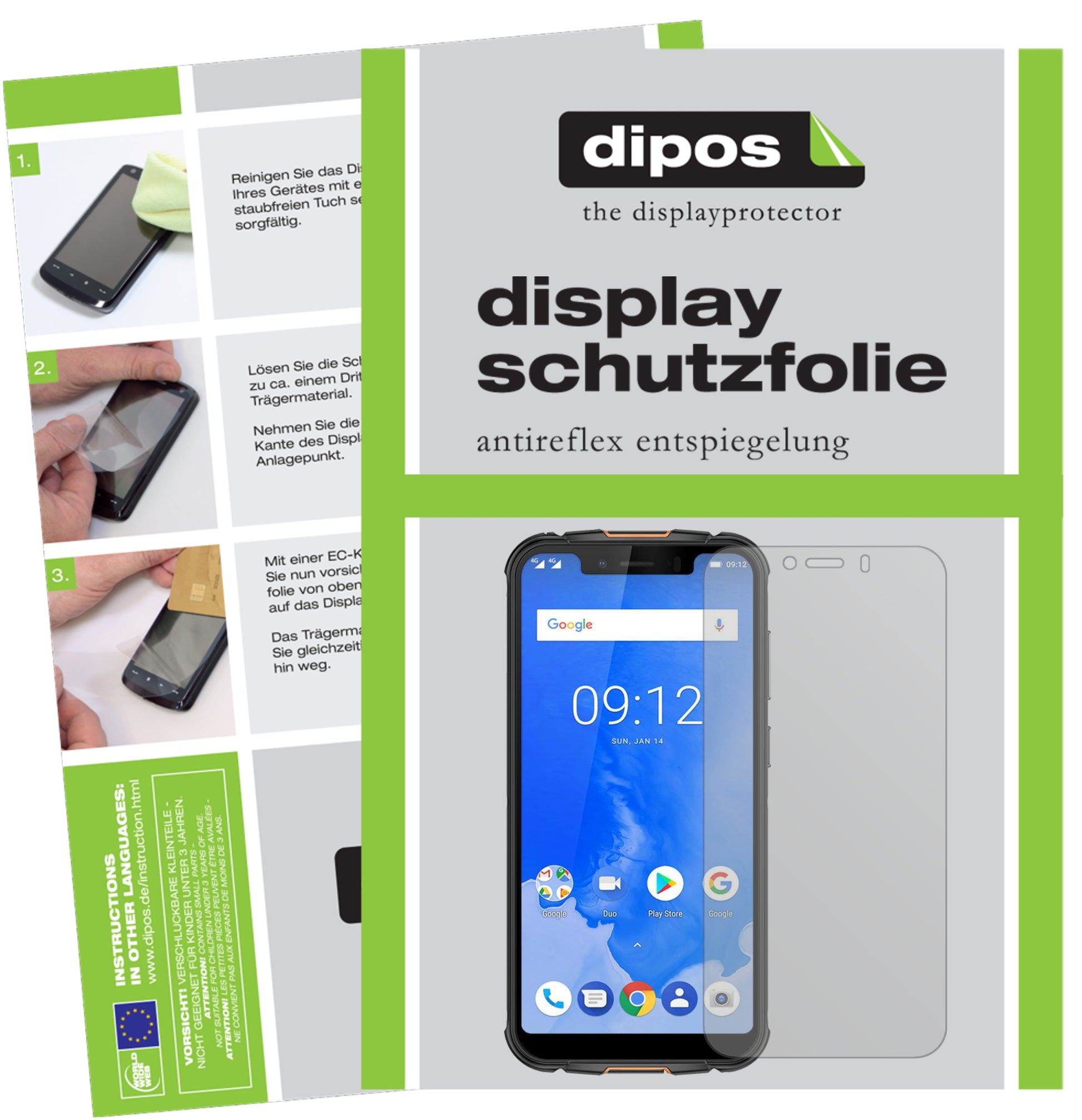 Mattes Panzerglas: Entspiegelte, dünne Folie, Fingerabdruckresistenz und Bildschirmschutz für Ulefone-Armor 5