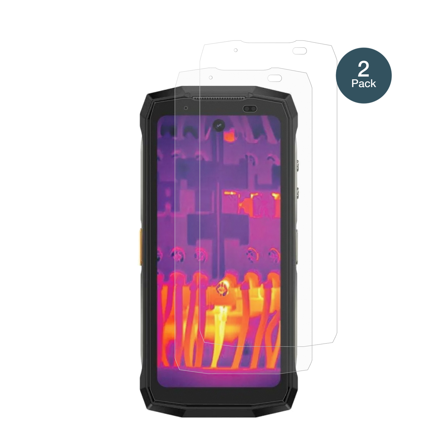 ulefonearmor mini 20t pro mit aufgebrachter dipos Panzerfolie, die lästige Fingerabdrücke minimiert