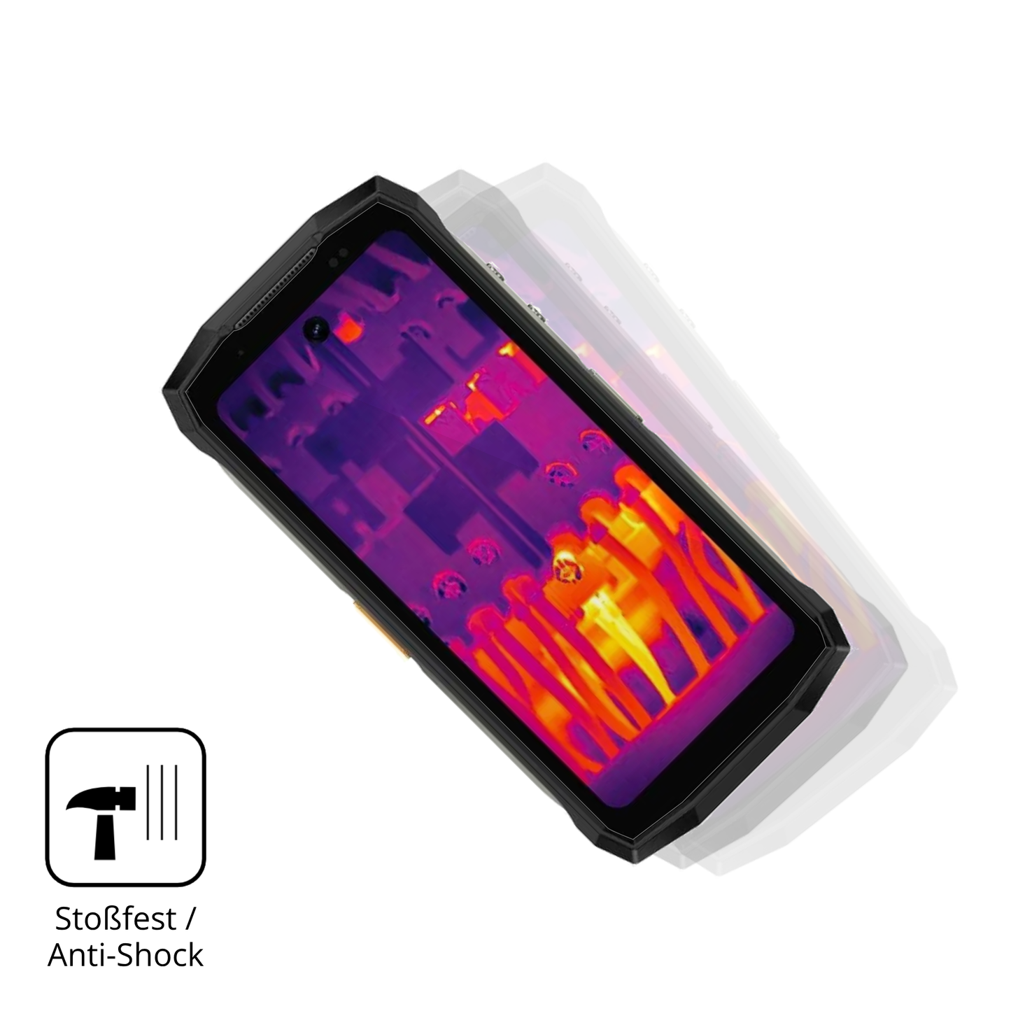 Schutz gegen Kratzer auf dem ulefonearmor mini 20t pro Glas durch Schlüssel, Stöße gegen die Tischkante oder Stürze