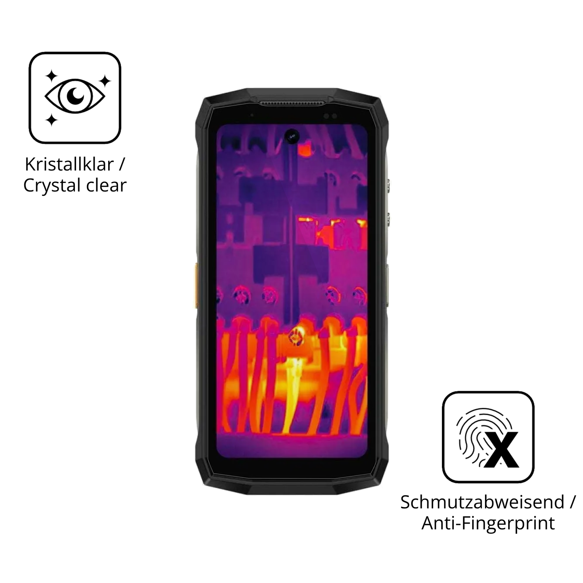 Flexible TPU-Folie passend zugeschnitten für ulefonearmor mini 20t pro, vollständige Abdeckung