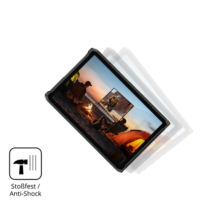 Schutz gegen Kratzer auf dem ulefonearmor pad 5 ultra Glas durch Schlüssel, Stöße gegen die Tischkante oder Stürze