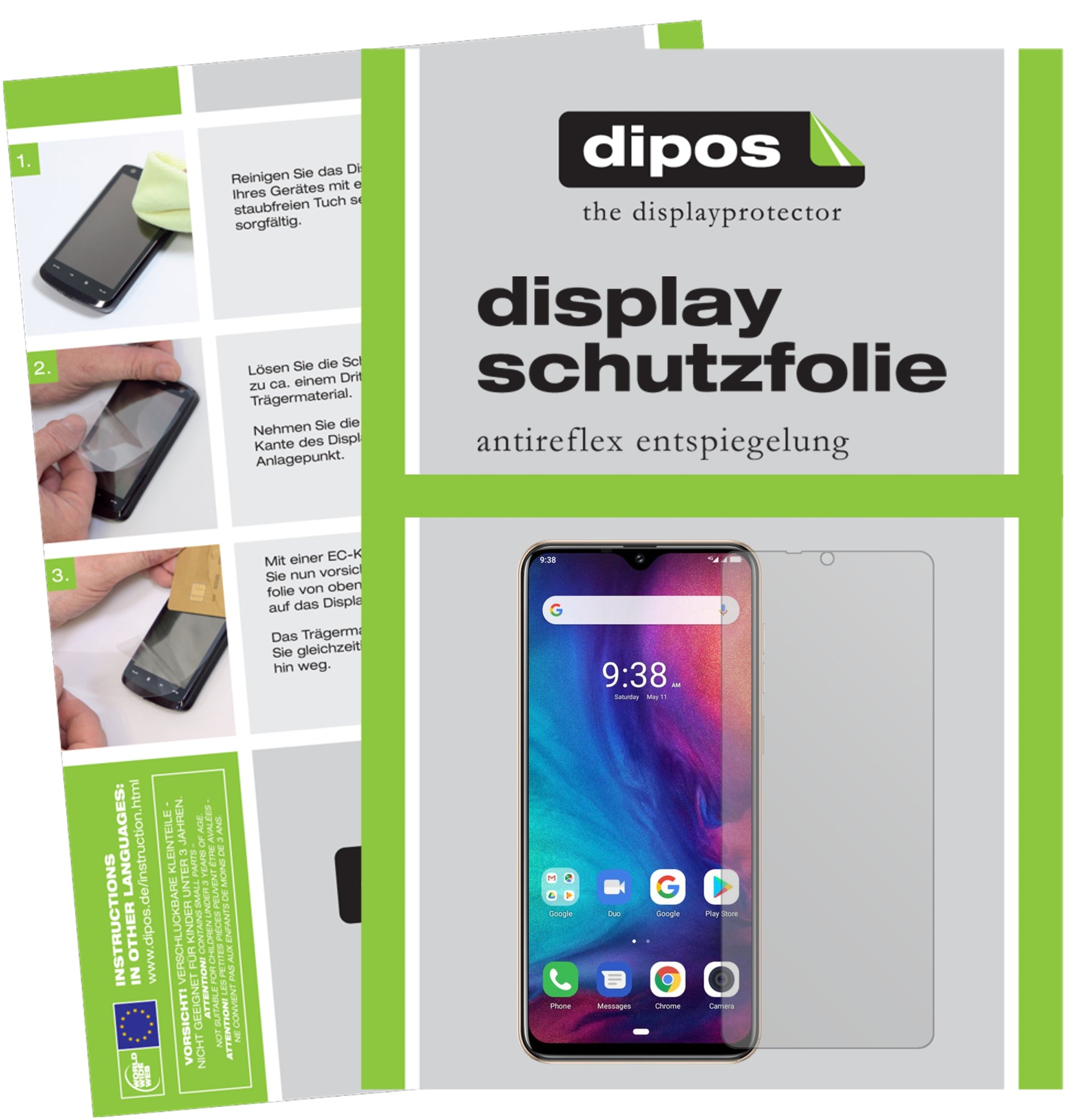 Mattes Panzerglas: Entspiegelte, dünne Folie, Fingerabdruckresistenz und Bildschirmschutz für Ulefone-Note 7P