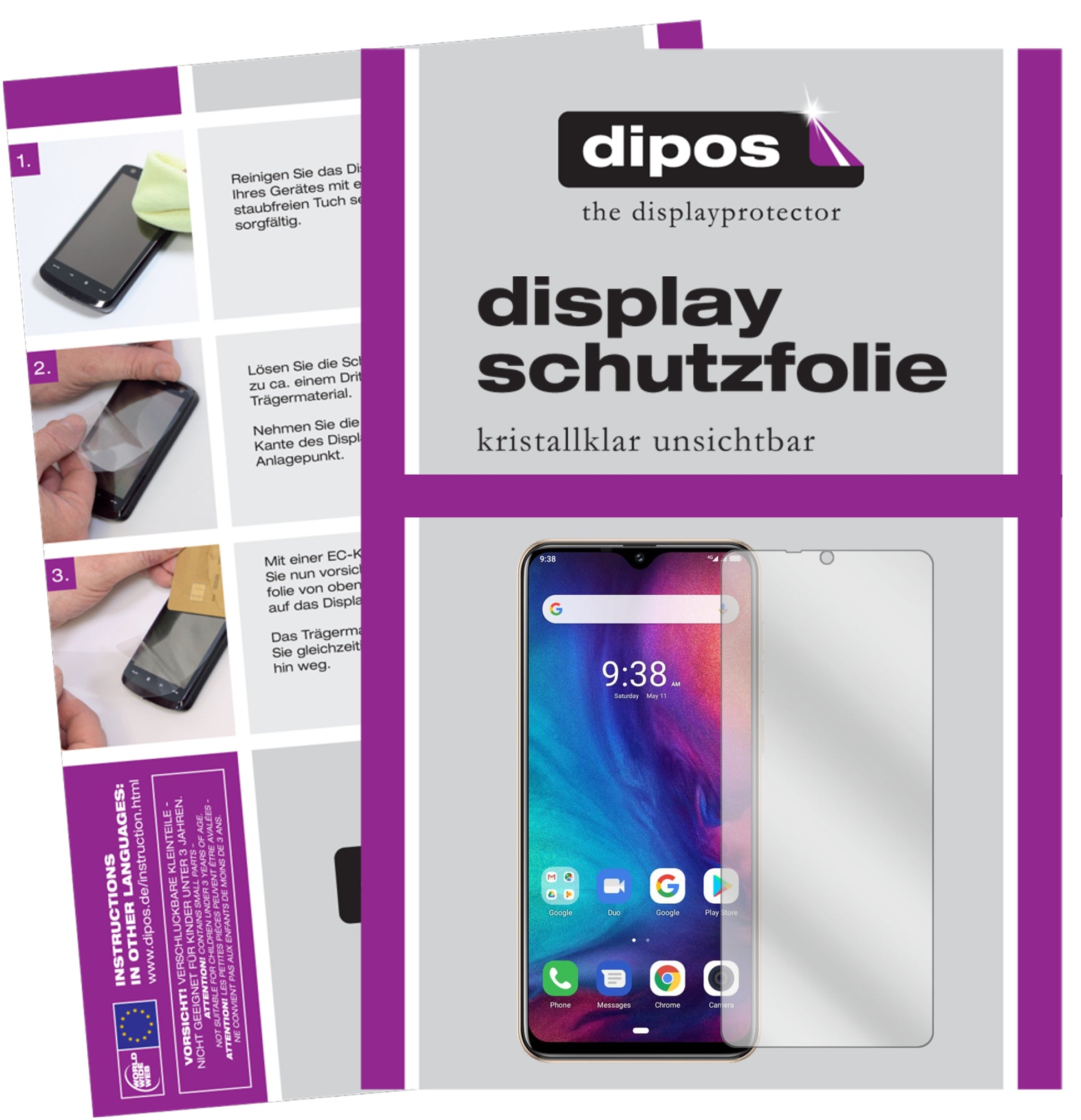 Kristallklare, dünne Schutzfolie: Kratzfest & passgenau für Ulefone-Note 7P