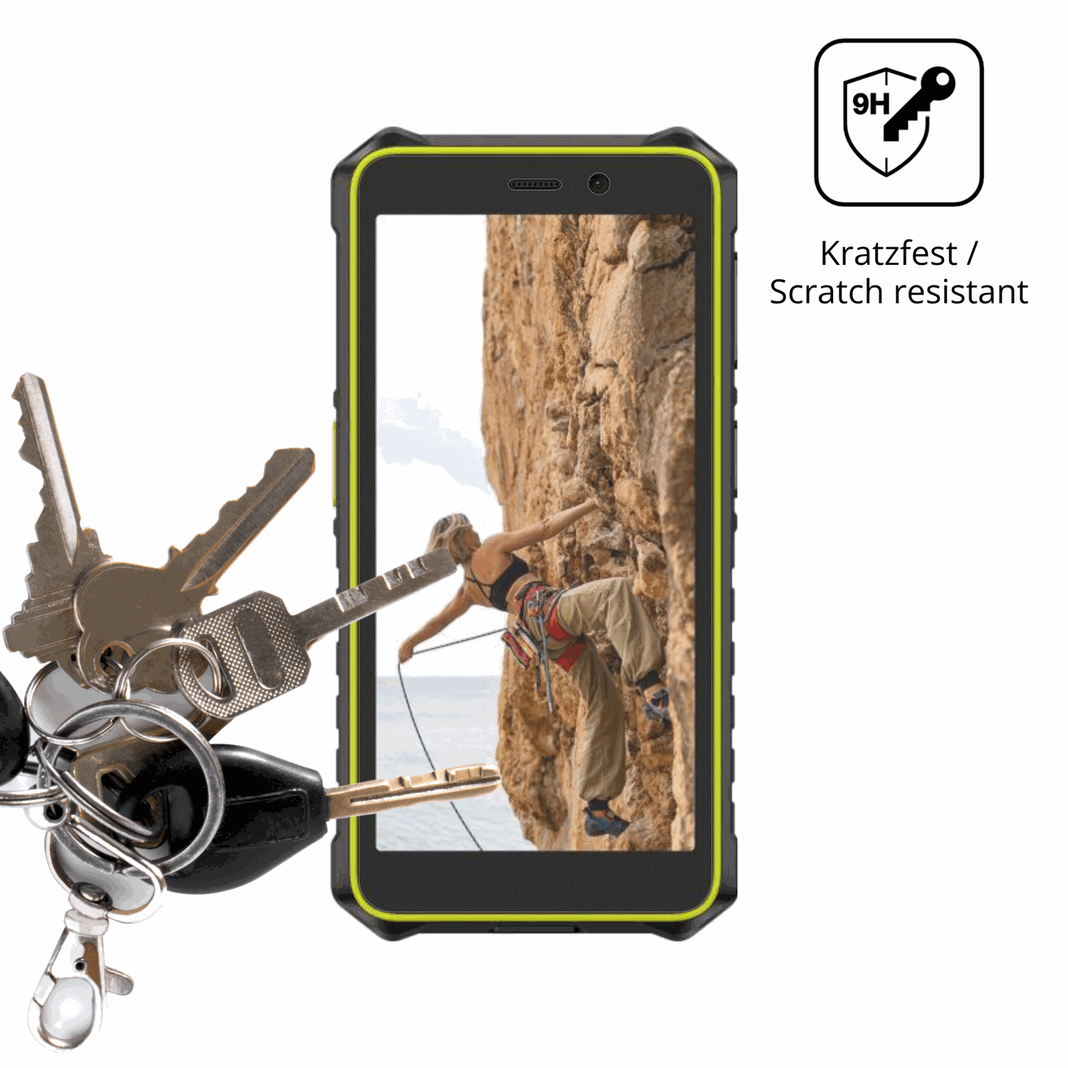 dipos Displayschutz für Ulefone RugKing 2 Pro, mattierte Oberfläche, robuste Festigkeit und perfekte Passform