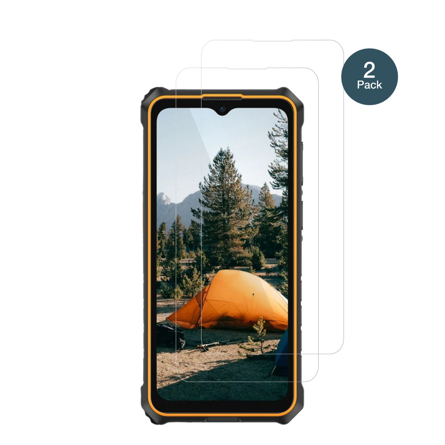 UlefoneRugKing 3 Pro mit aufgebrachter dipos Flex Schutzfolie, glasklare Darstellung ohne Einschränkungen