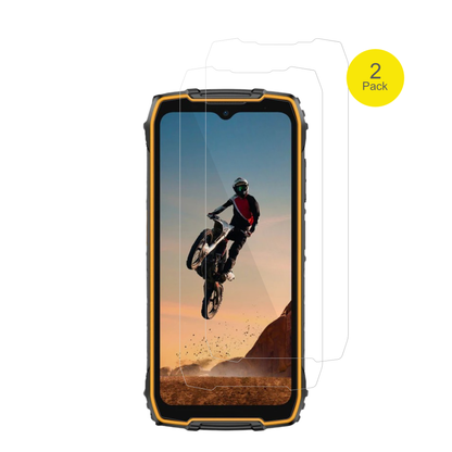 UlefoneRugKing 4 Pro mit aufgebrachter dipos Displayschutzfolie, glasklare Darstellung ohne Einschränkungen