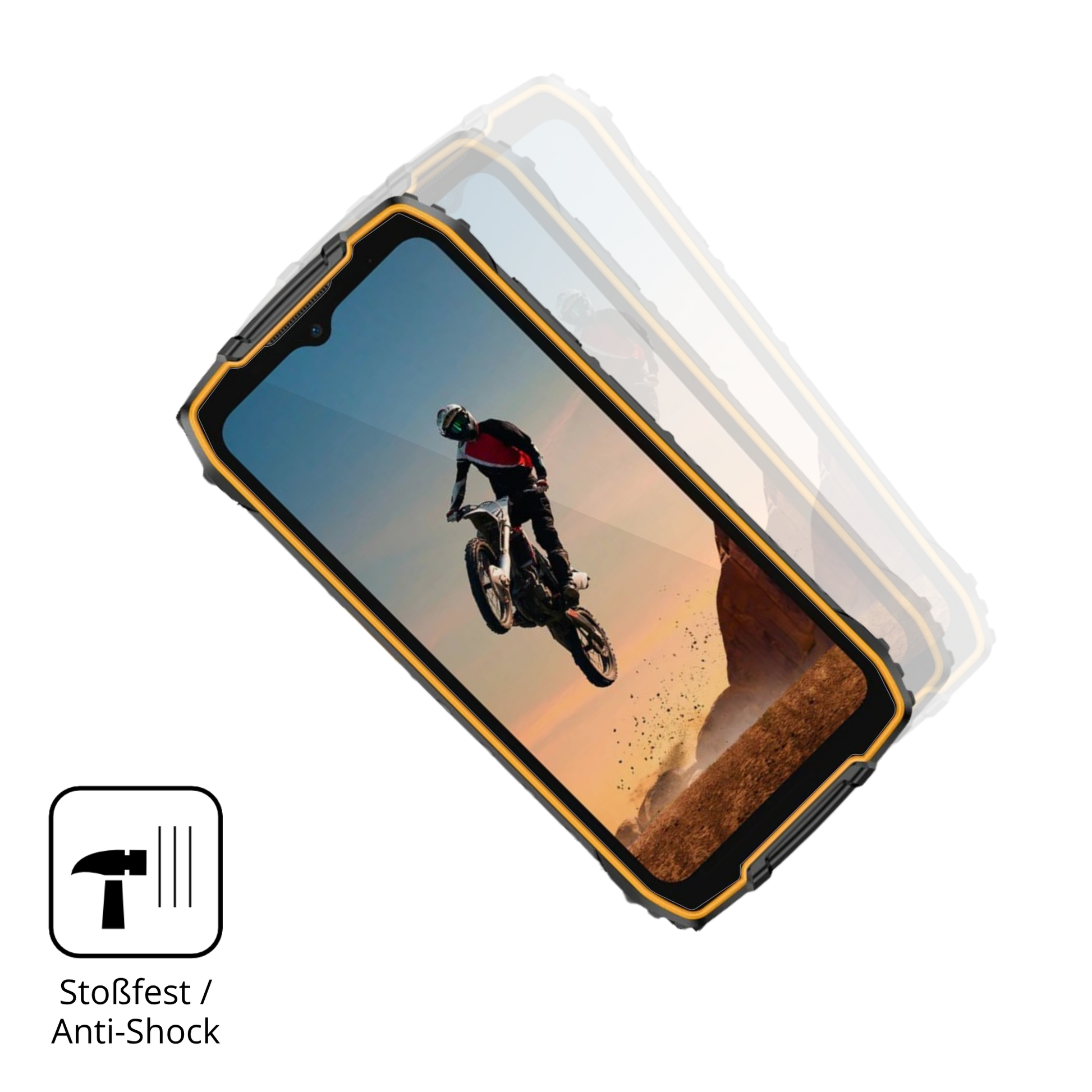 Schutz gegen Kratzer auf dem Ulefone RugKing 4 Pro Glas durch Schlüssel oder Ähnliches