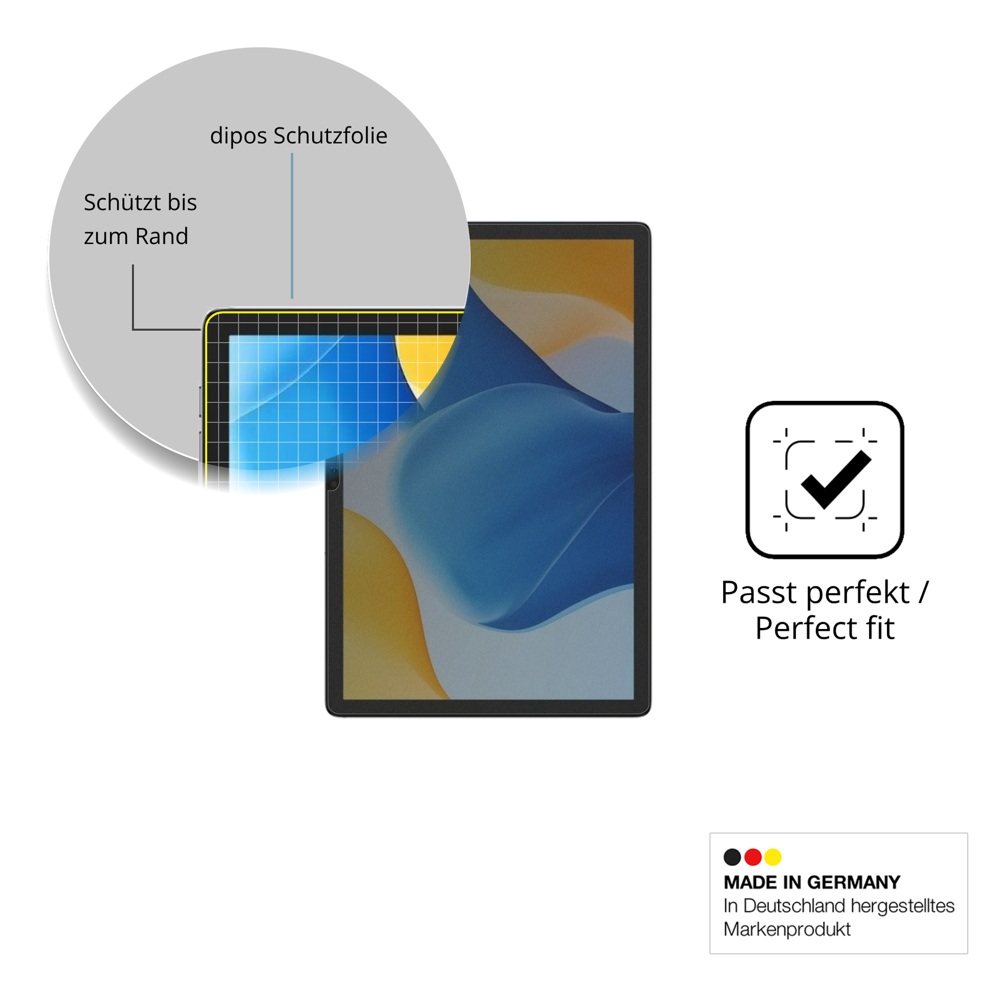 Schutz gegen Kratzer auf dem ulefonetab a10 Glas durch Schlüssel oder Ähnliches