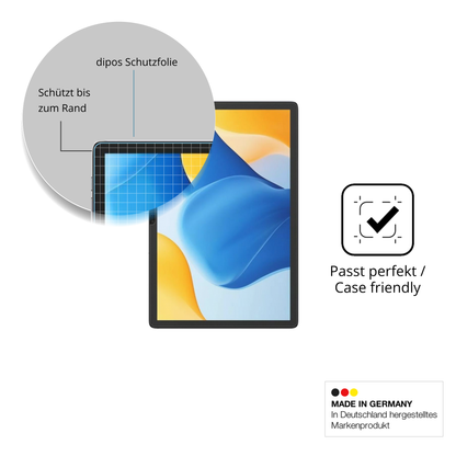 Schutzglasfolie mit optimaler Passform, zur Verwendung mit Hüllen geeignet