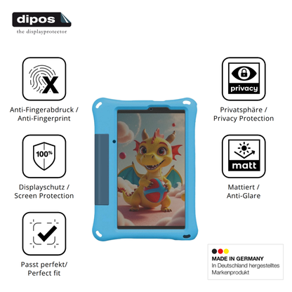Privatsphäre-Schutz durch Sichtschutz-Folie passend zugeschnitten für ulefonetab a9 pro kids
