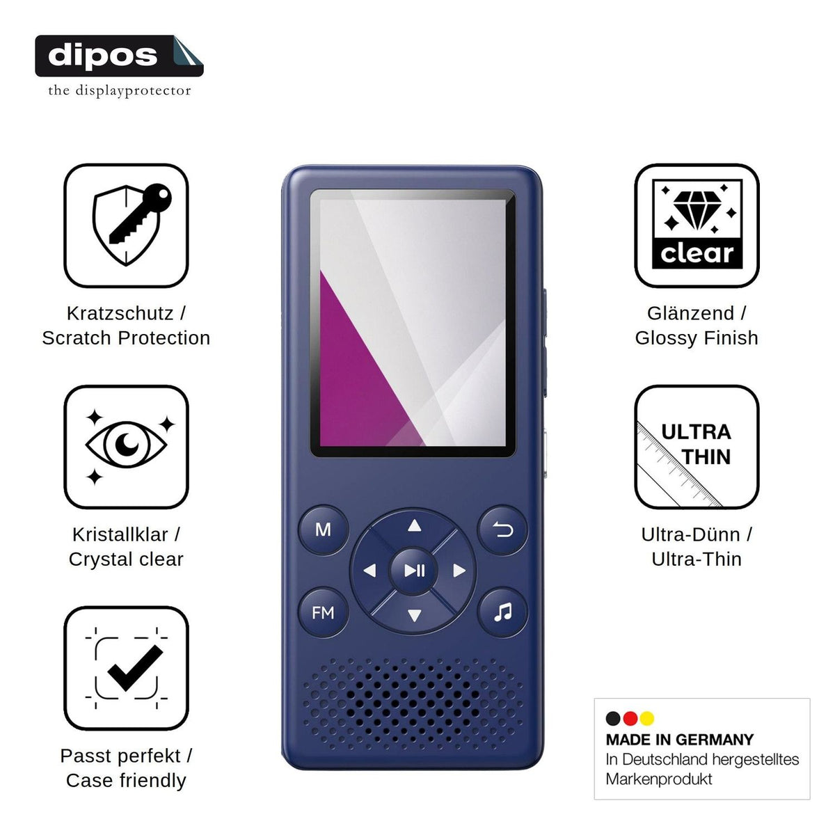4x Screen Protector for AGPTEK M5X Protection Crystal Clear dipos