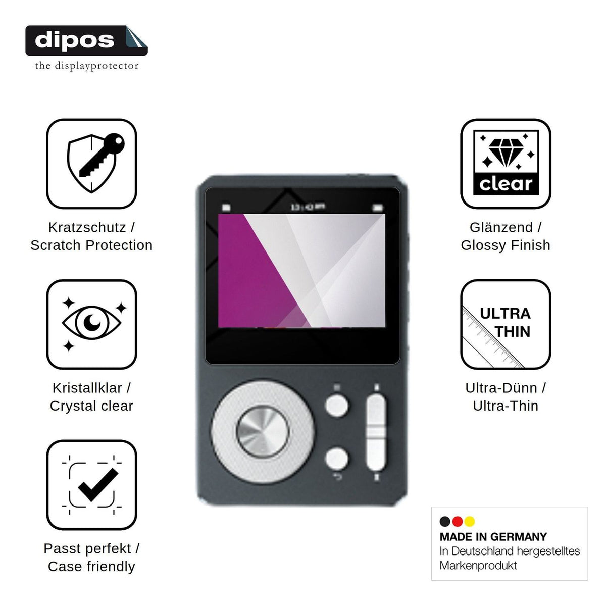 4x Screen Protector for Aiandcc M28 Protection Crystal Clear dipos