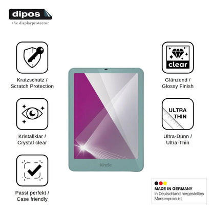 2x Screen Protector for Amazon Kindle Paperwhite Signature Edition 2026 Protection Crystal Clear dipos