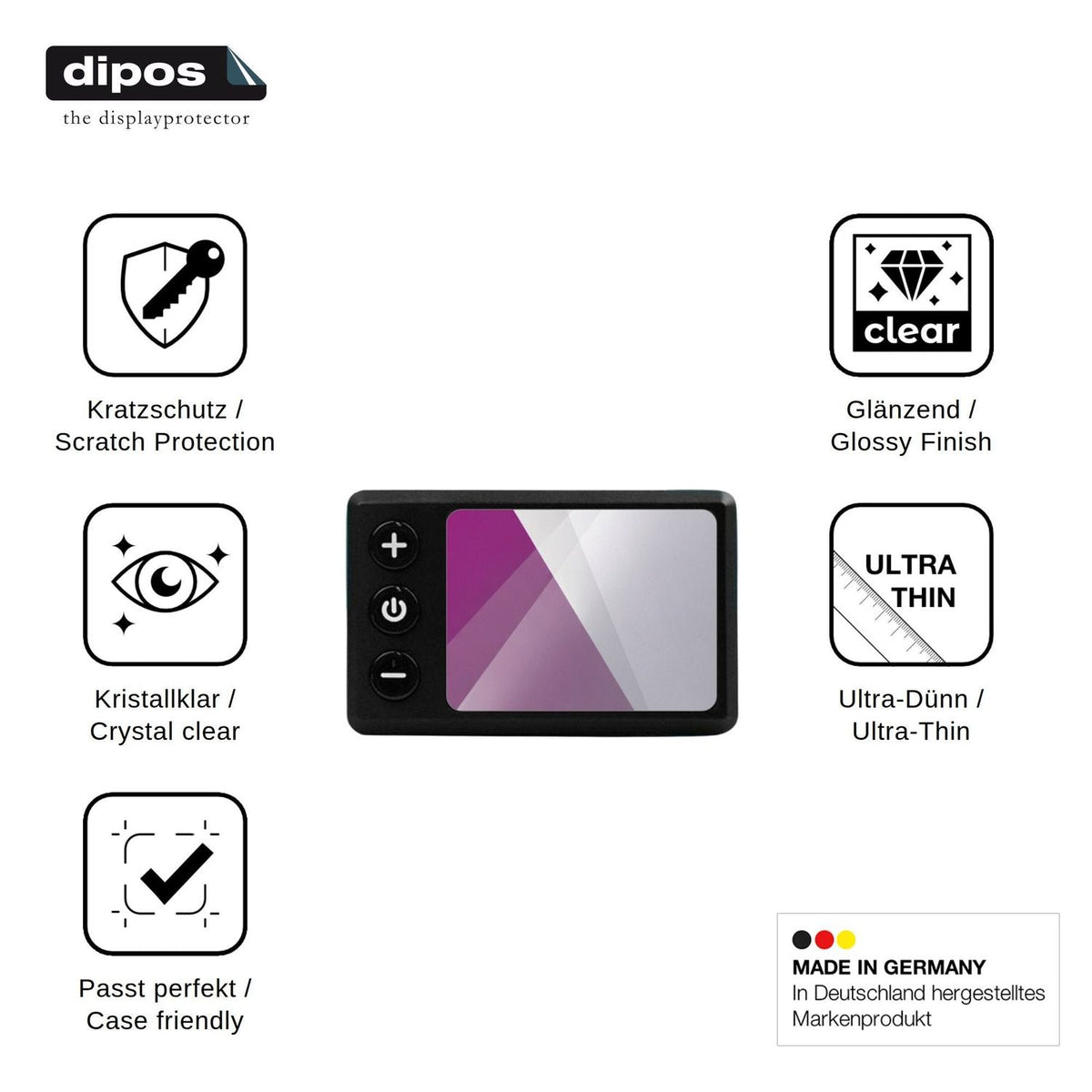 4x Screen Protector for Bassadoro Lenker Display S E Protection Crystal Clear dipos
