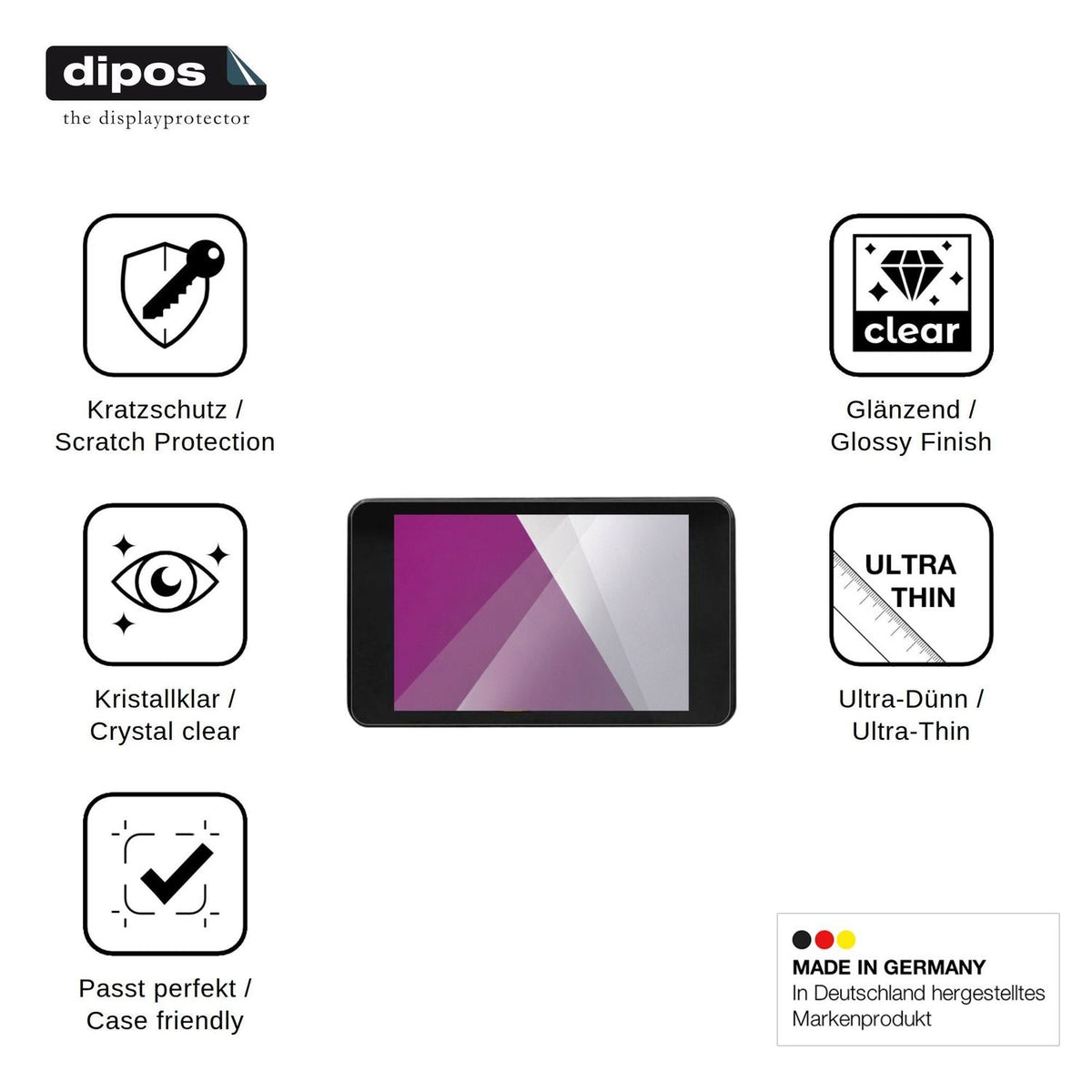 4x Screen Protector for Beazoom T8 Protection Crystal Clear dipos