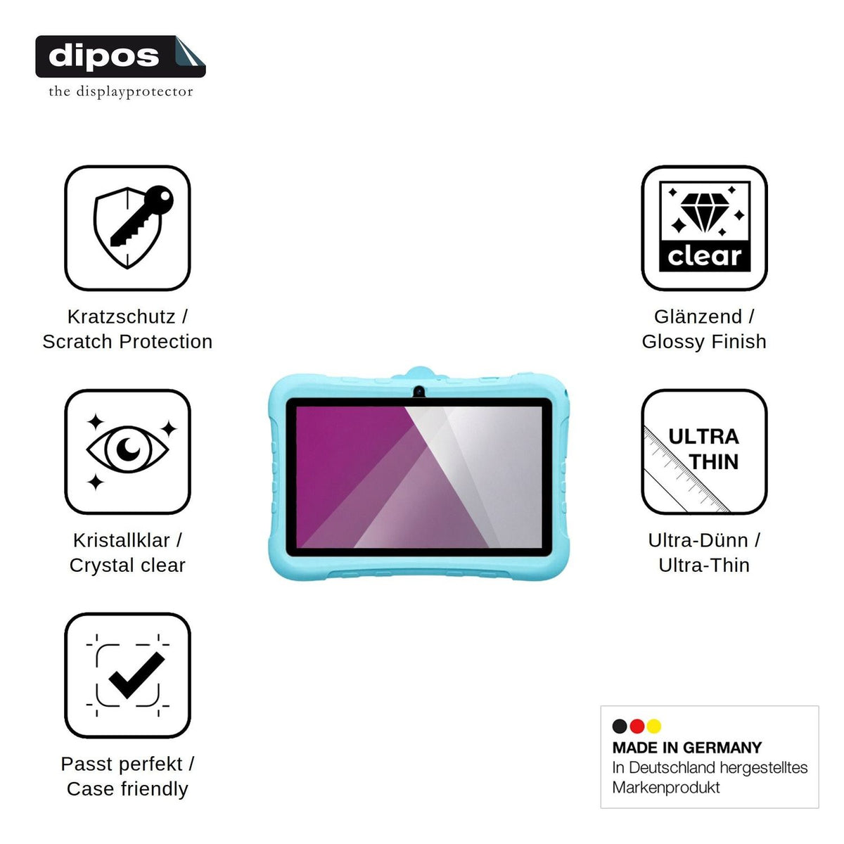 2x Screen Protector for Blackview Link Lite Kids Protection Crystal Clear dipos