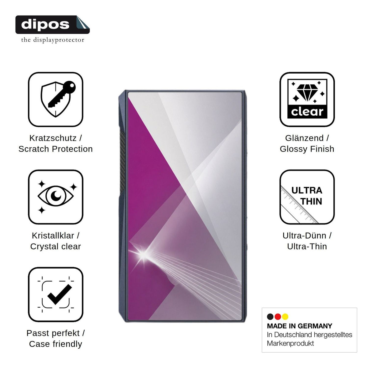 4x Screen Protector for FiiO M23 Protection Crystal Clear dipos