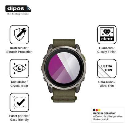 6x Screen Protector for Garmin Enduro 4 Protection Crystal Clear dipos
