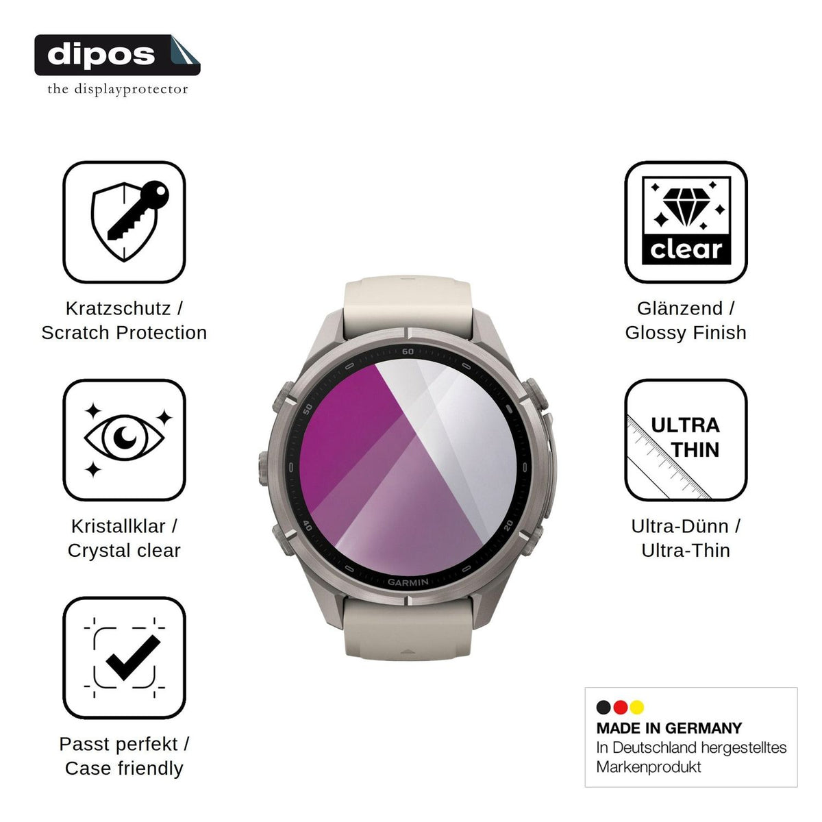 6x Screen Protector for Garmin Fenix 9 Pro Protection Crystal Clear dipos