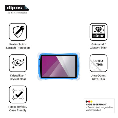2x Screen Protector for Gezoon Kinder Tab 10 Protection Crystal Clear dipos