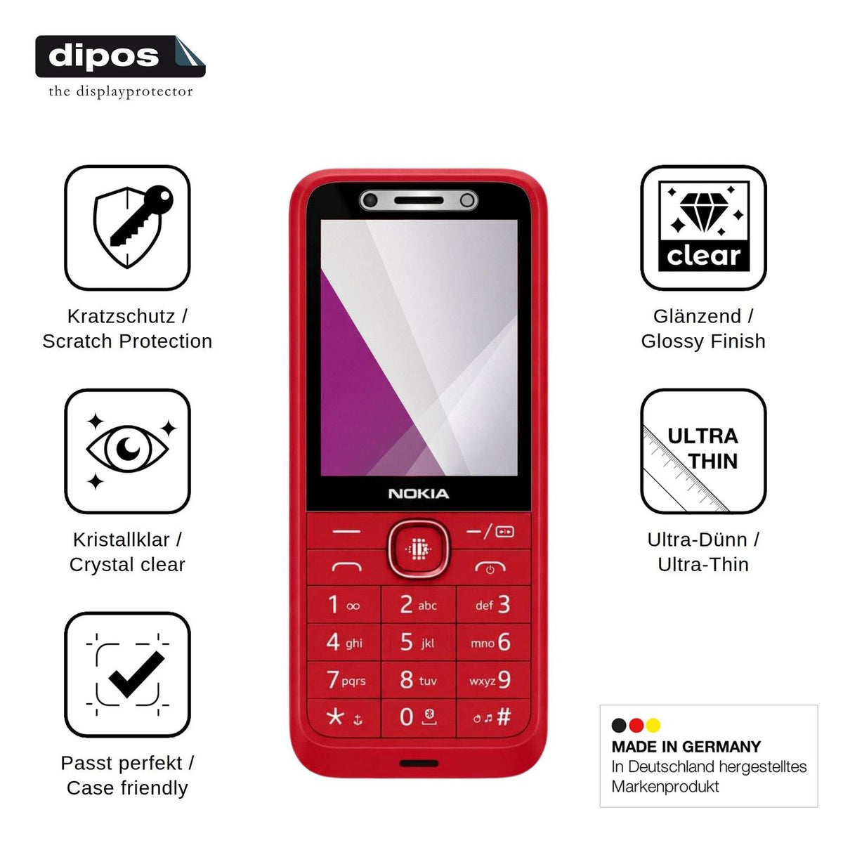 4x Screen Protector for HMD 215 4G 2E Protection Crystal Clear dipos