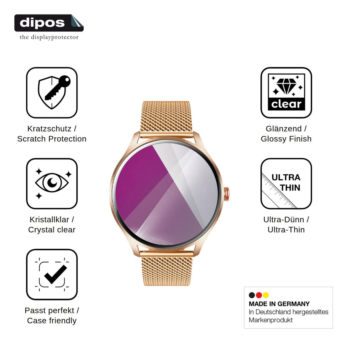 6x Screen Protector for idomars 68or Protection Crystal Clear dipos
