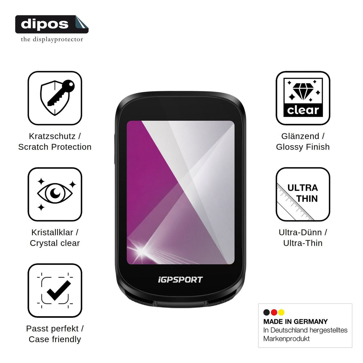 4x Screen Protector for iGPSPORT BSC200 Pro Protection Crystal Clear dipos