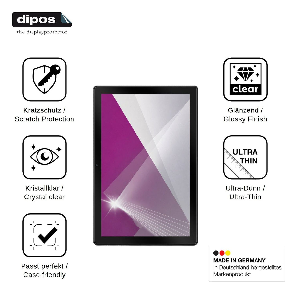 2x Screen Protector for Laptok Gemini AI Protection Crystal Clear dipos