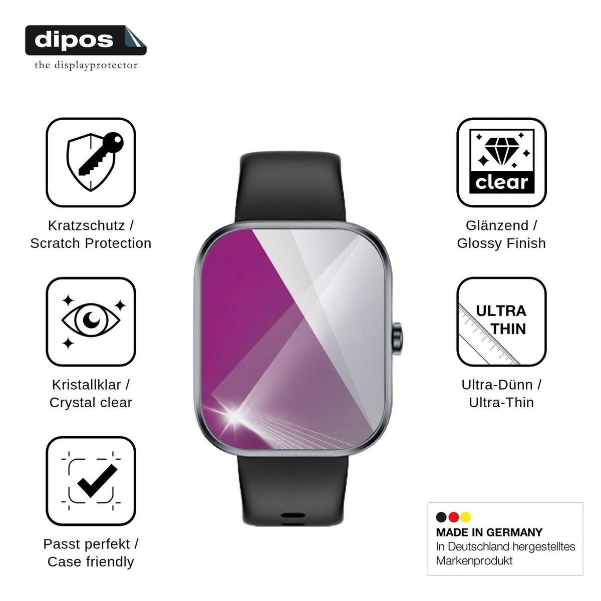6x Screen Protector for MFVLP D16 Protection Crystal Clear dipos