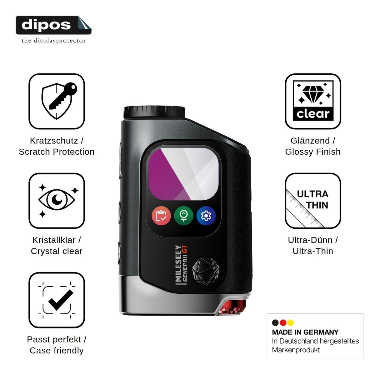 2x Screen Protector for Mileseey GenePro G1 Protection Crystal Clear dipos