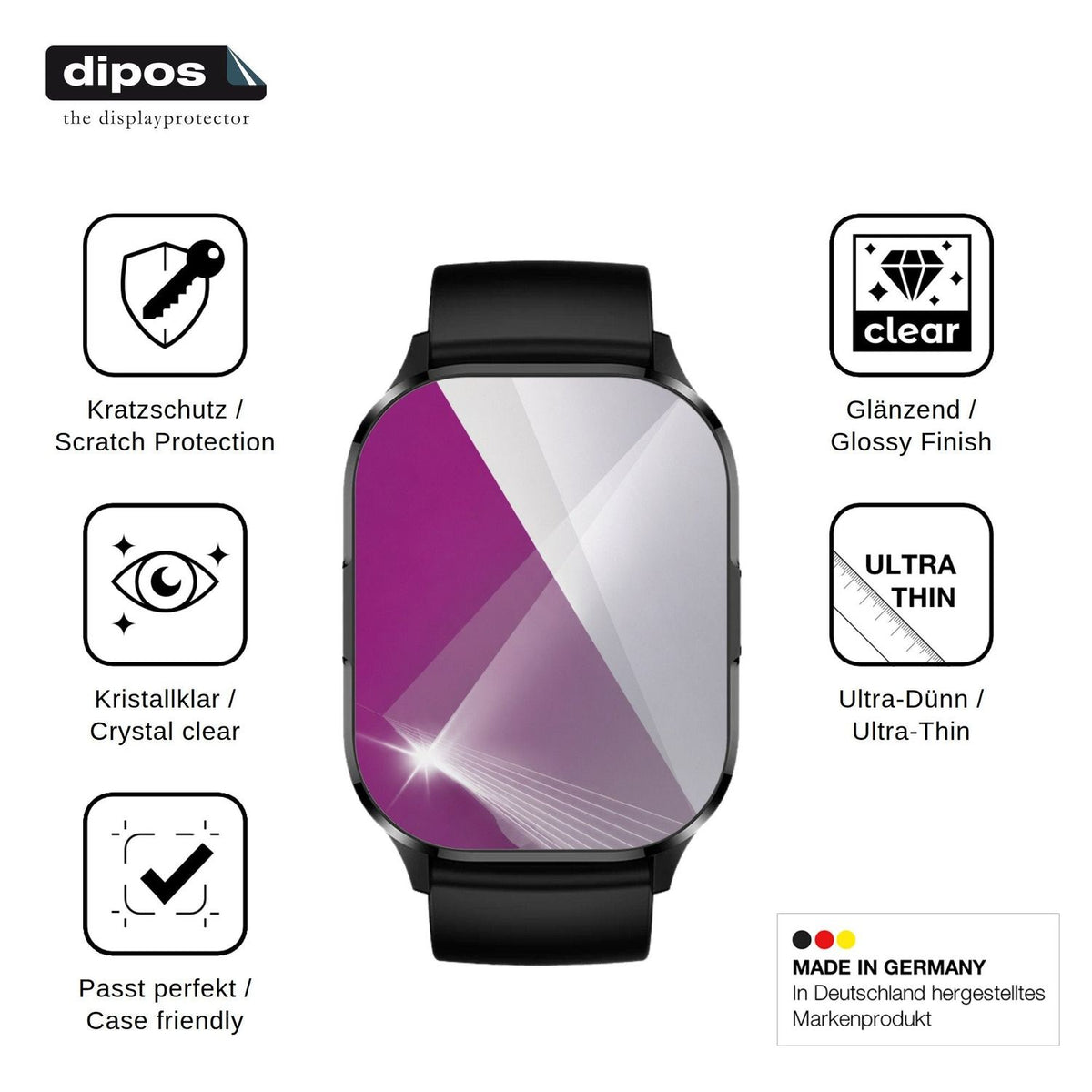 6x Screen Protector for Neow K-Watch Protection Crystal Clear dipos